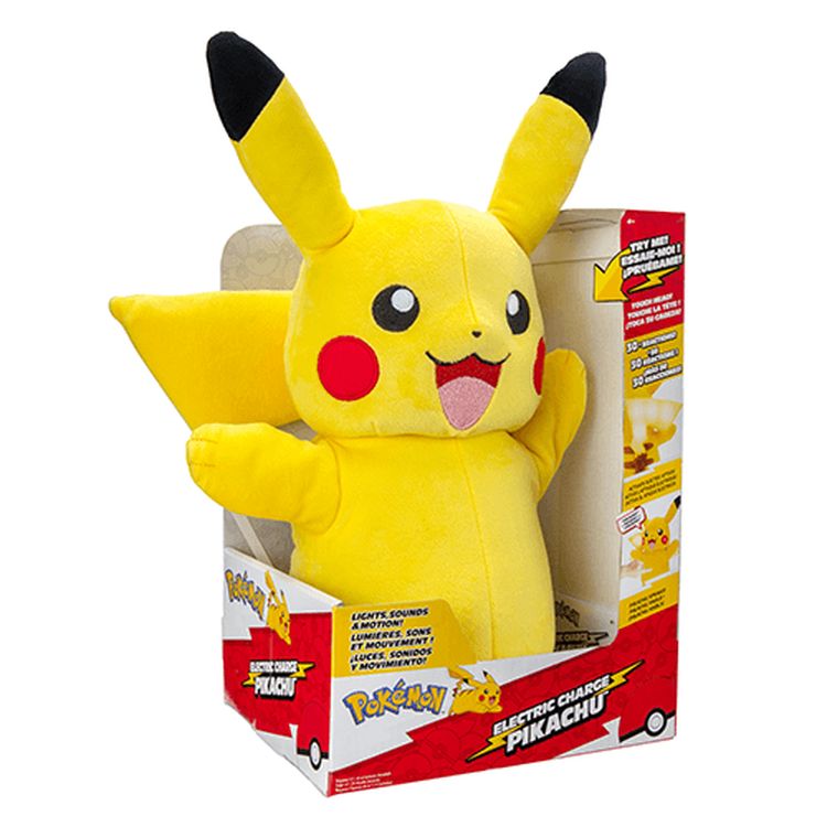 Pokemon Electric Charge Pikachu Feature Plush