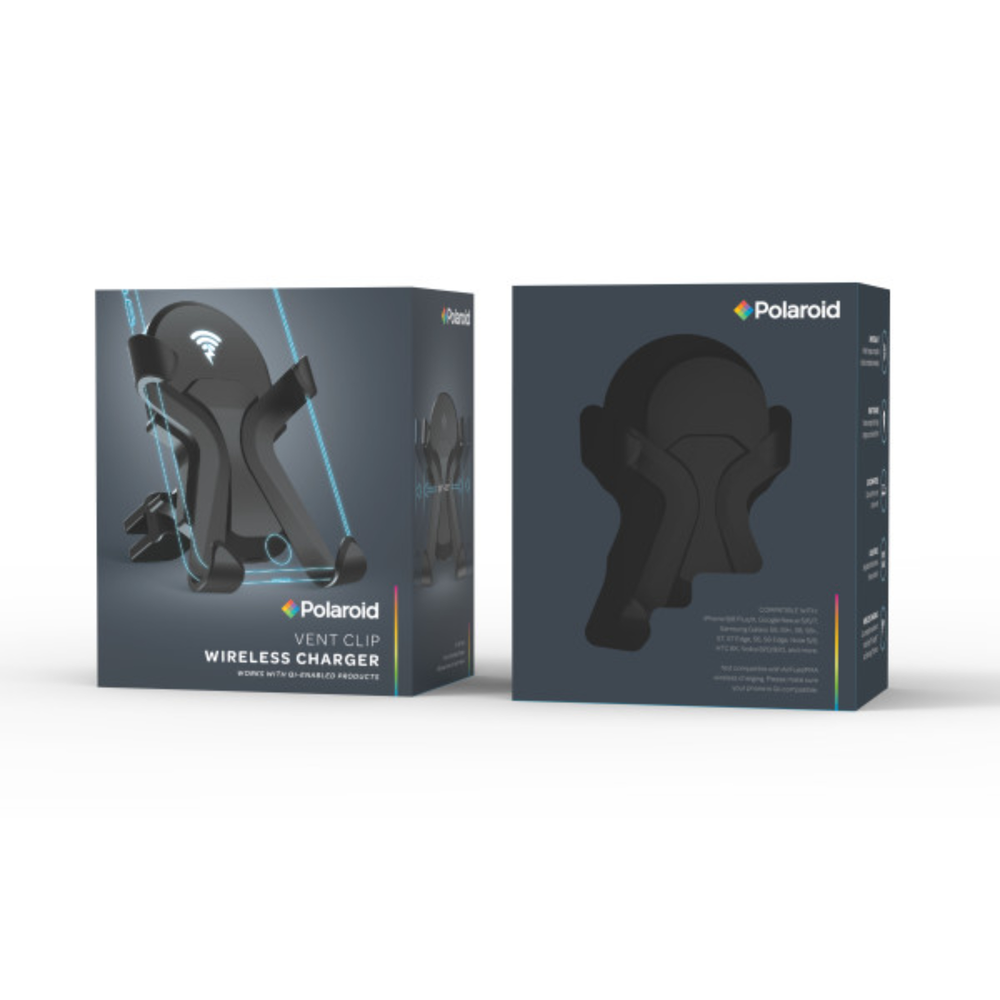 Polaroid Vent Clip Wireless Charger