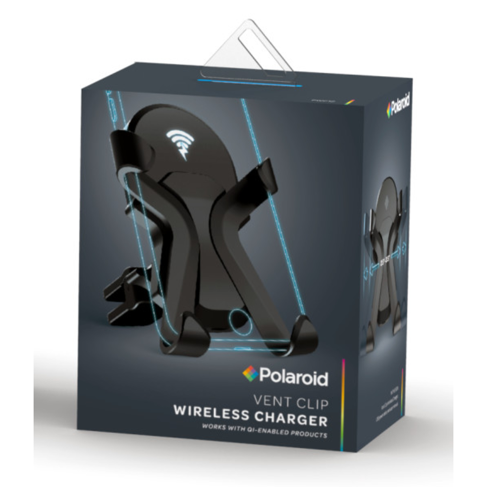 Polaroid Vent Clip Wireless Charger