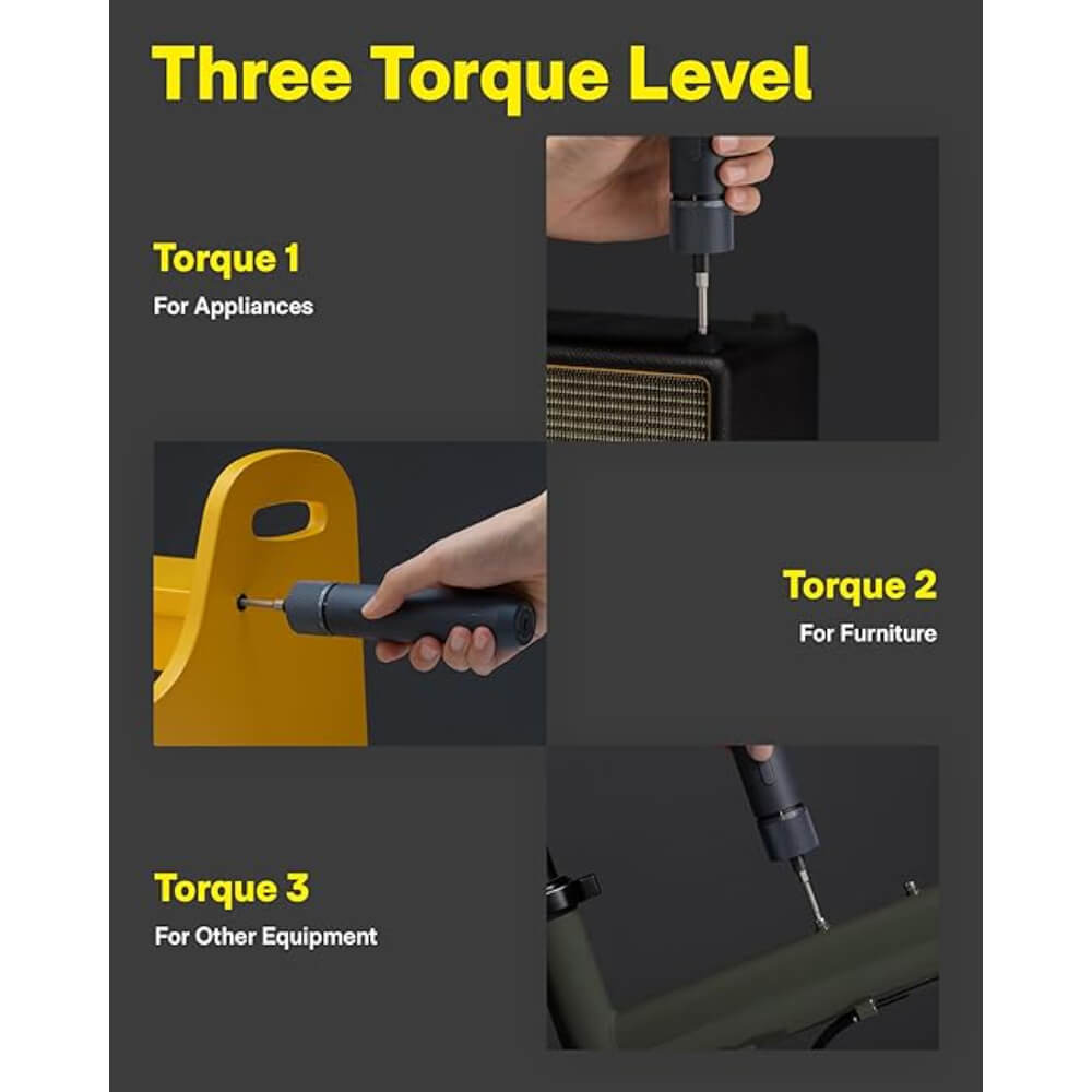 HOTO Electric Screwdriver Set, 3.6V Rechargeable Screwdriver Set