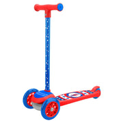 Rugged Racer Superhero Design Compact Kids 3 Wheel Scooter