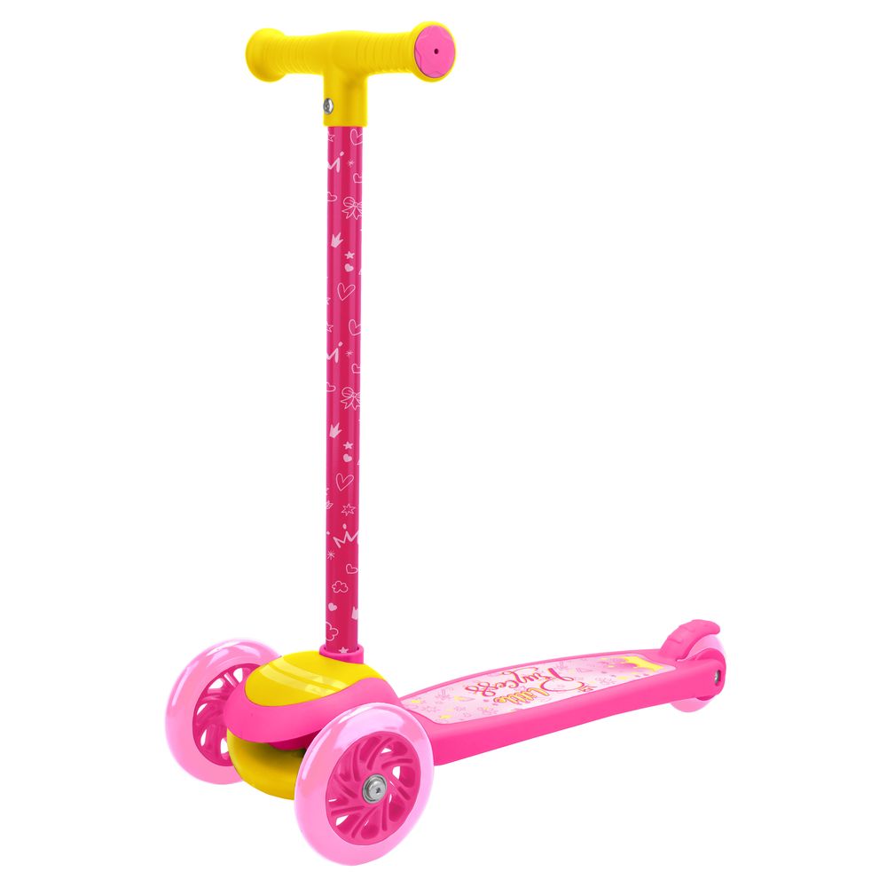 Rugged Racer Princess Design Compact 3 Wheel Scooter