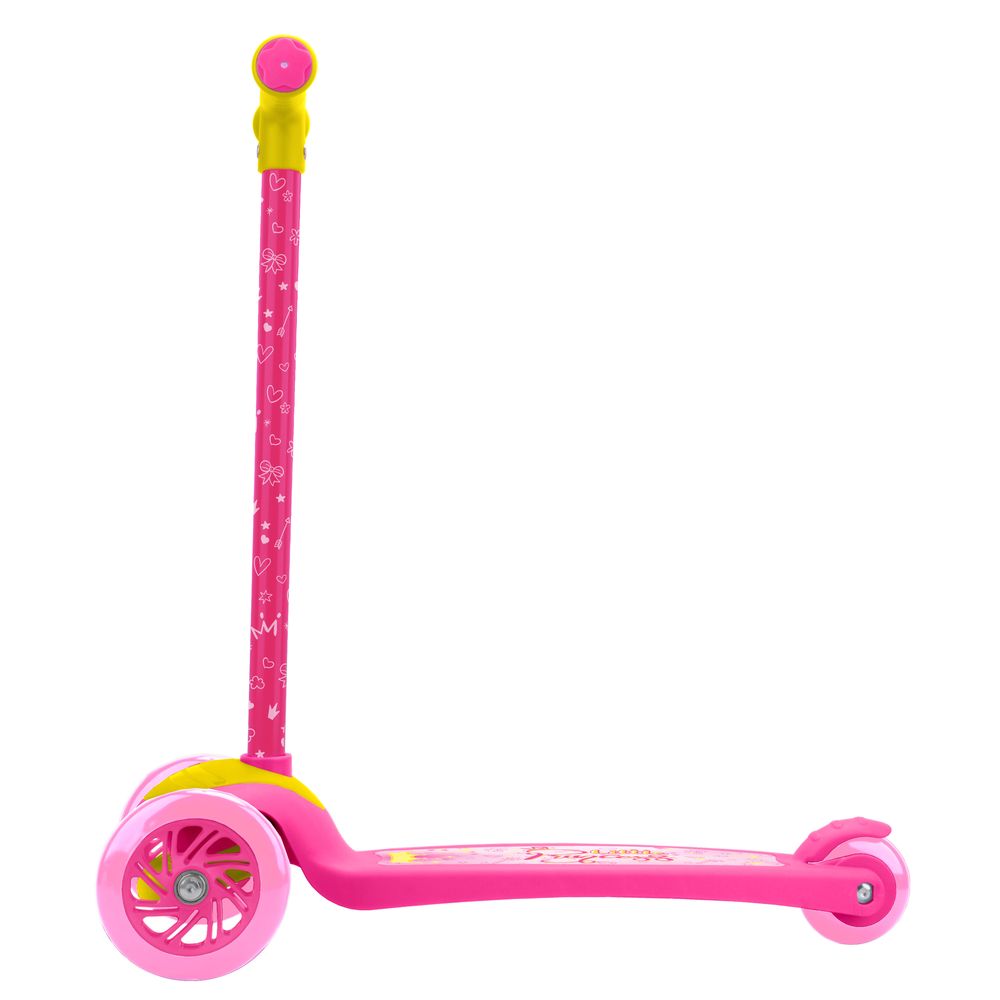 Rugged Racer Princess Design Compact 3 Wheel Scooter