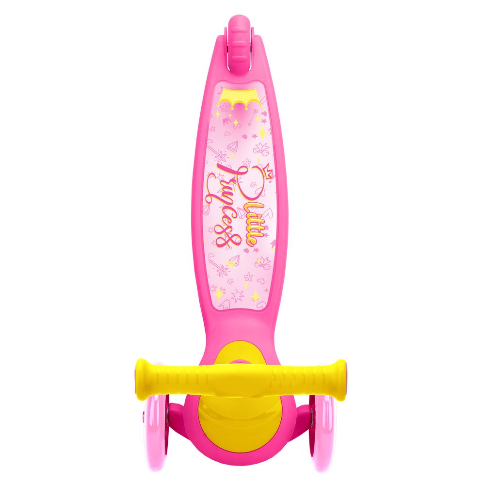 Rugged Racer Princess Design Compact 3 Wheel Scooter
