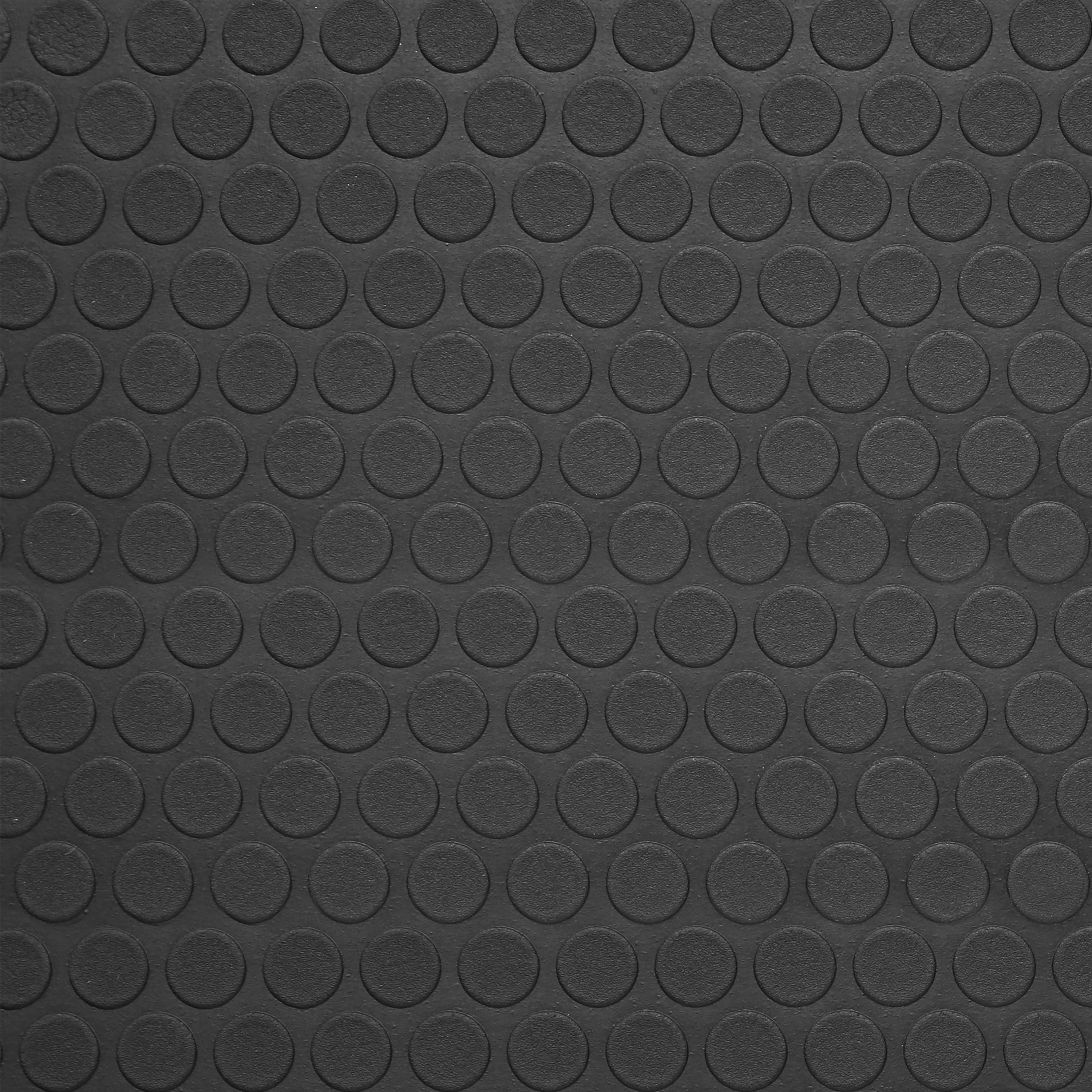 Black 3 ft. x 8 ft. 4mm Rondell Rubber Floor Mat