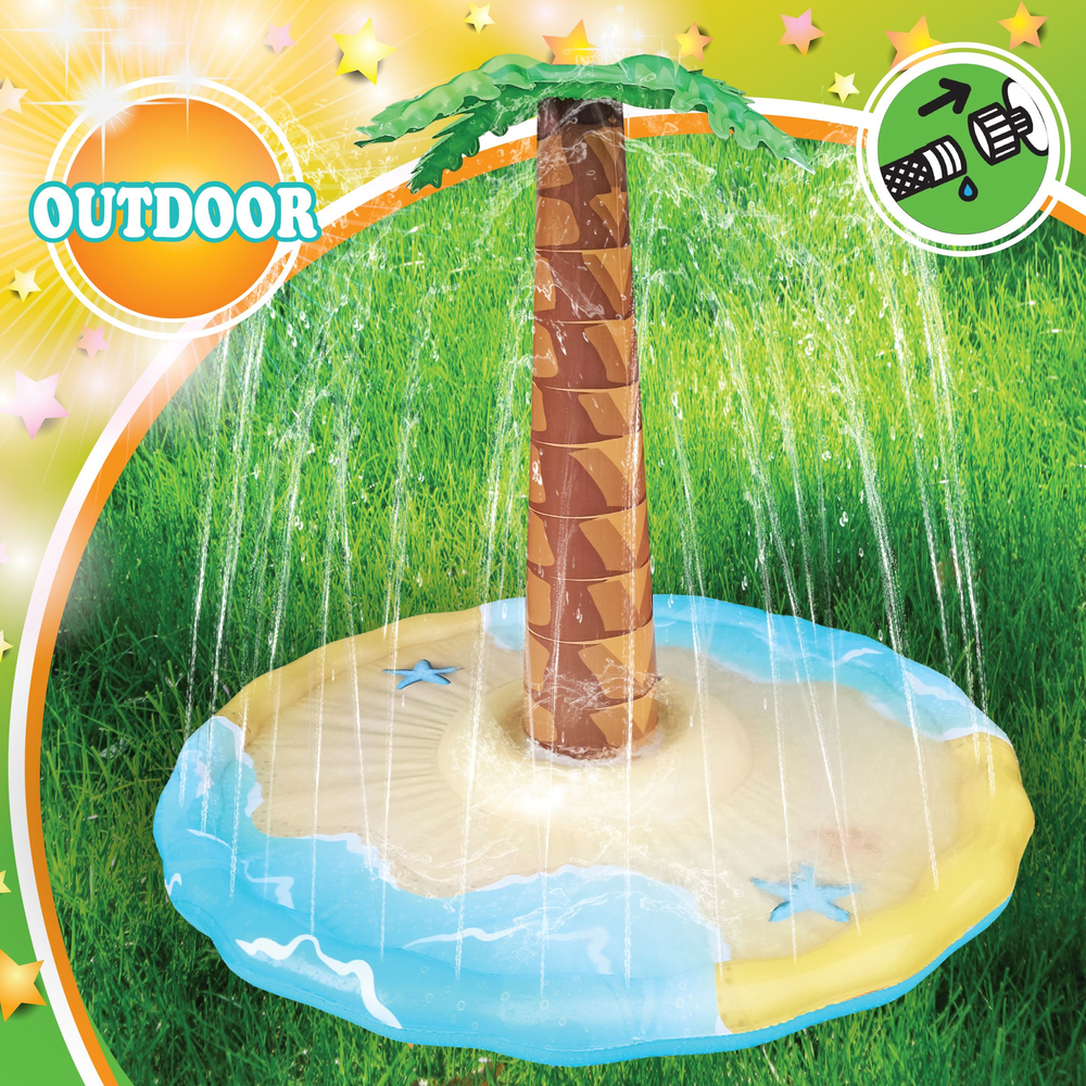 Splash Buddies Inflatable Palm Tree Splash Pad