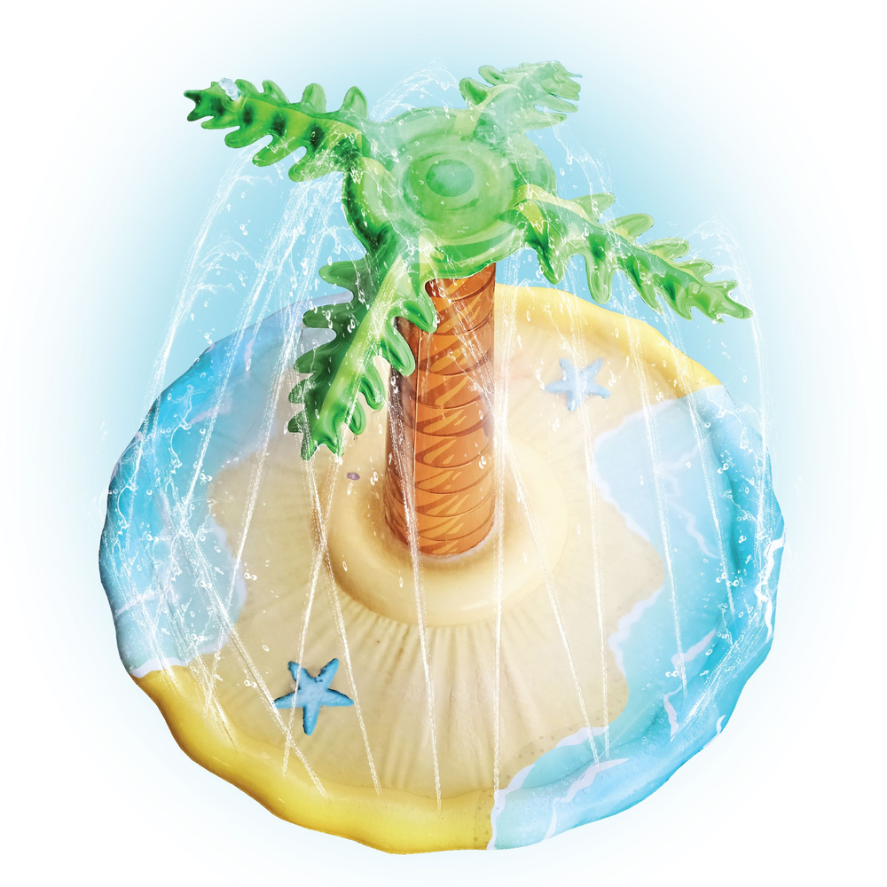 Splash Buddies Inflatable Palm Tree Splash Pad
