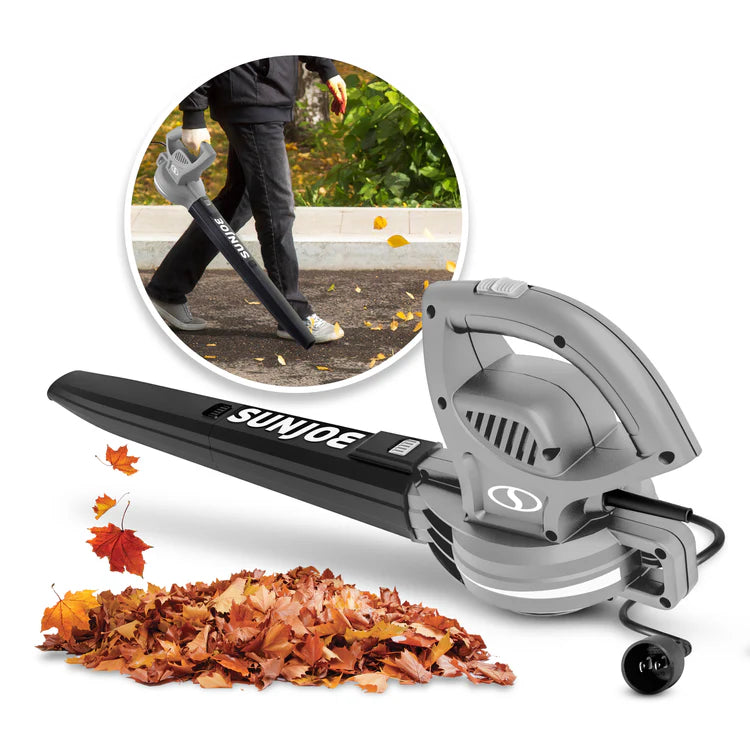 6-Amp 155 Max MPH All-Purpose, Compact Electric Blower, Platinum