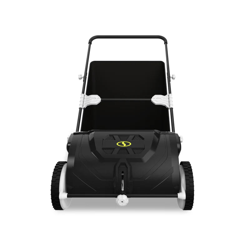 21" Manual Leaf Sweeper with 22-Gallon Collection Bag & Oversized Wheels