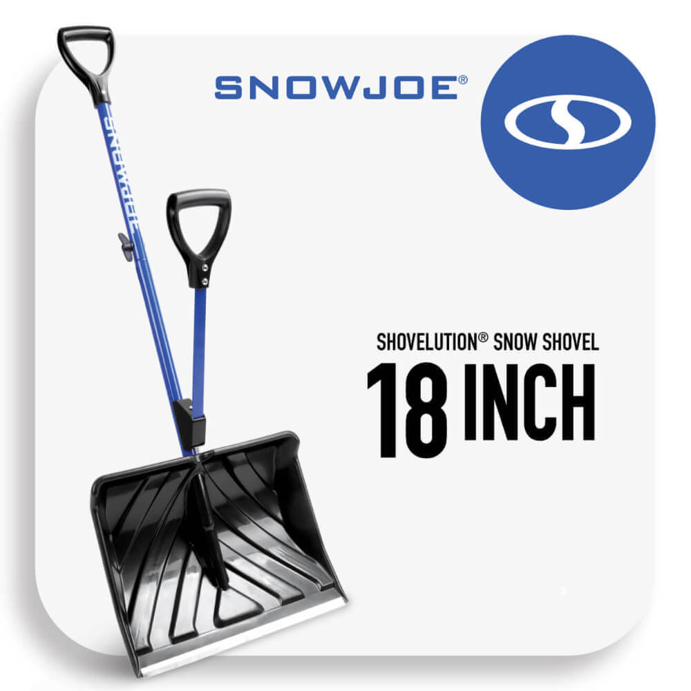 Snow Joe Shovelution 18-Inch Back-Saving Snow Shovel with Spring-Assist Handle