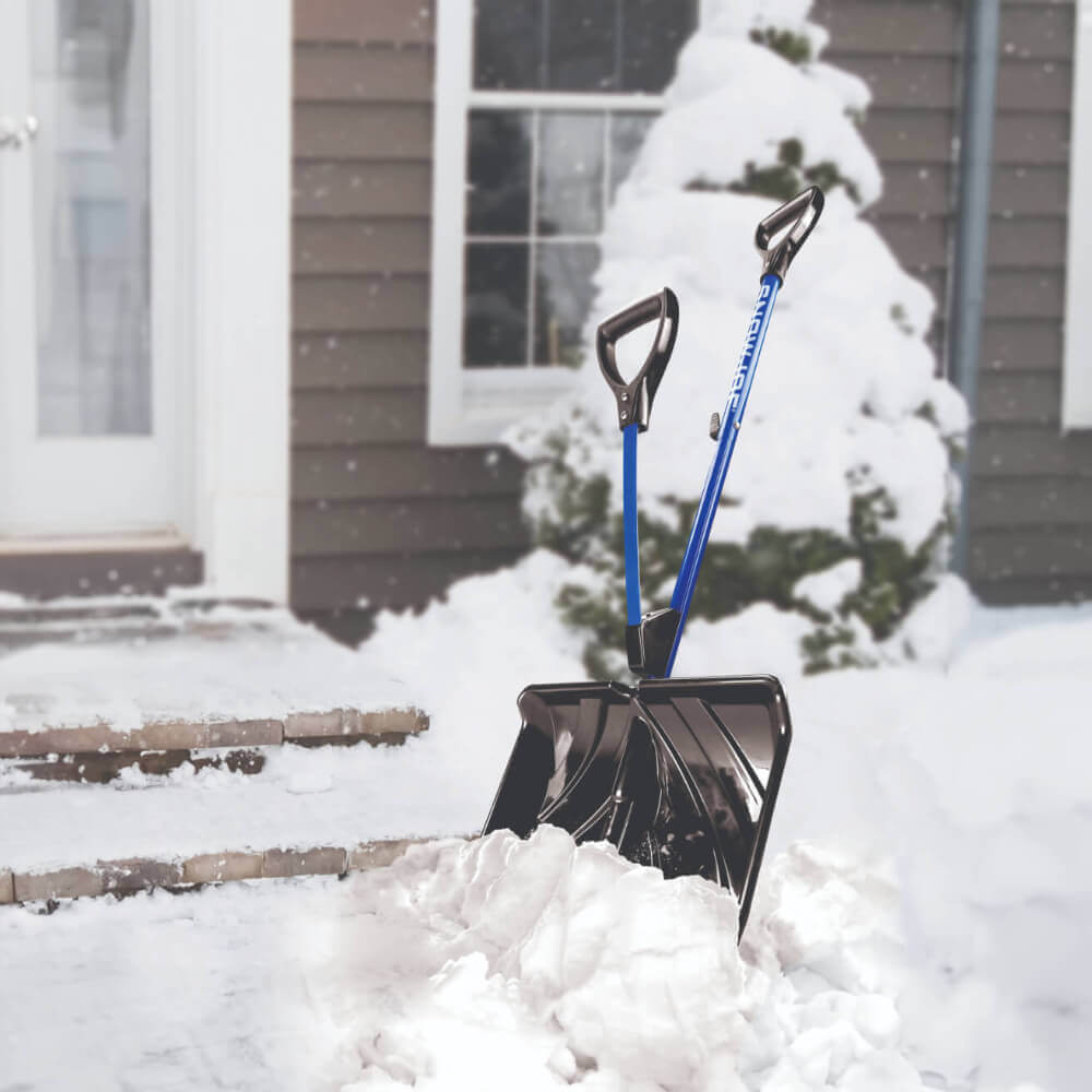 Snow Joe Shovelution 18-Inch Back-Saving Snow Shovel with Spring-Assist Handle