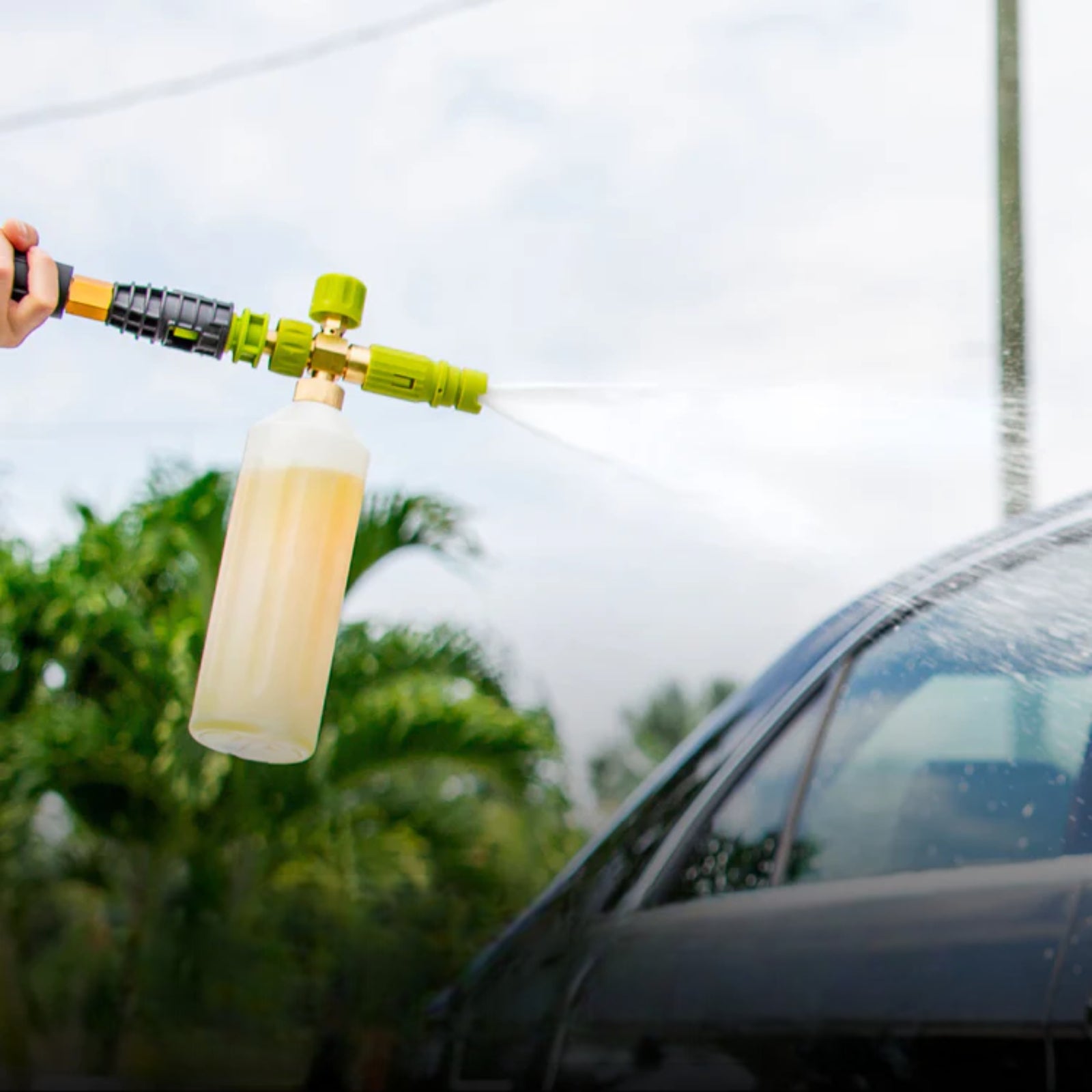 34‑oz Foamer Cannon with Adapters for Sun Joe Pressure Washers