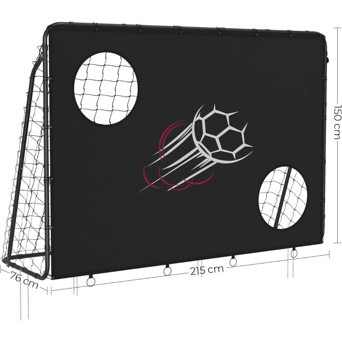 Songmics 7' x 5' Quick Assembly Soccer Net
