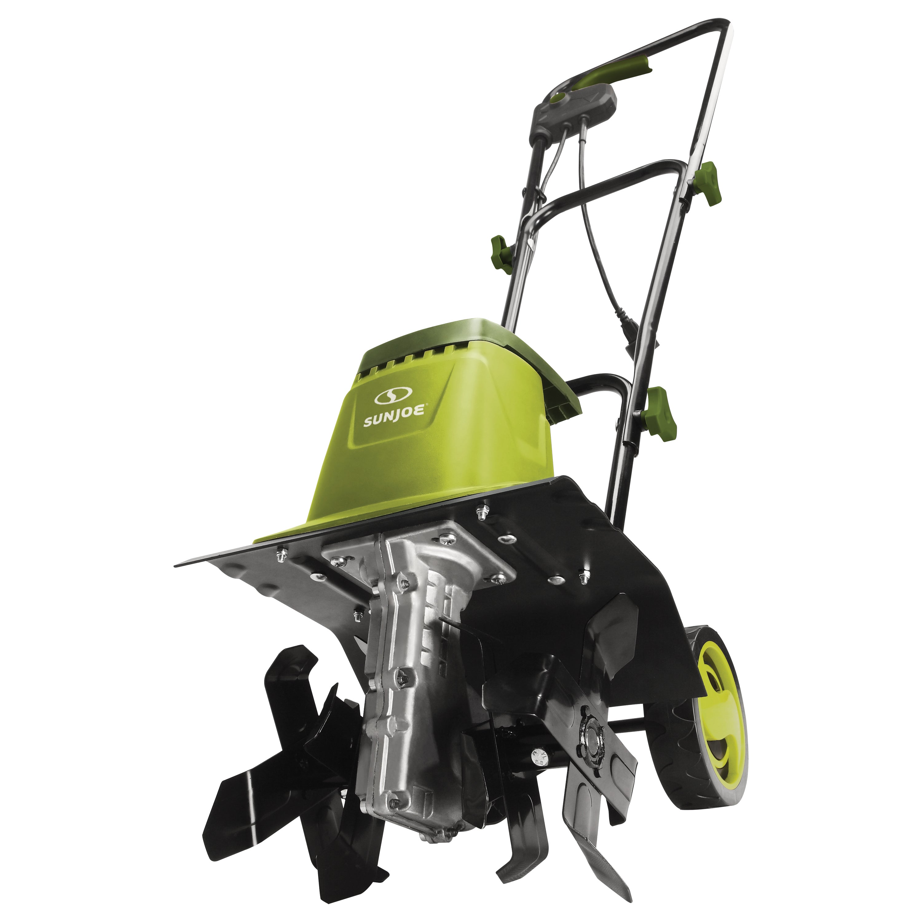 Sun Joe TJ602E 12" Electric Tiller + Cultivator, 8-Amp, 3-Position Height Adjustment