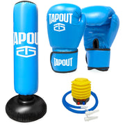 Tapout Blue Kids Boxing Bag Gloves Kit