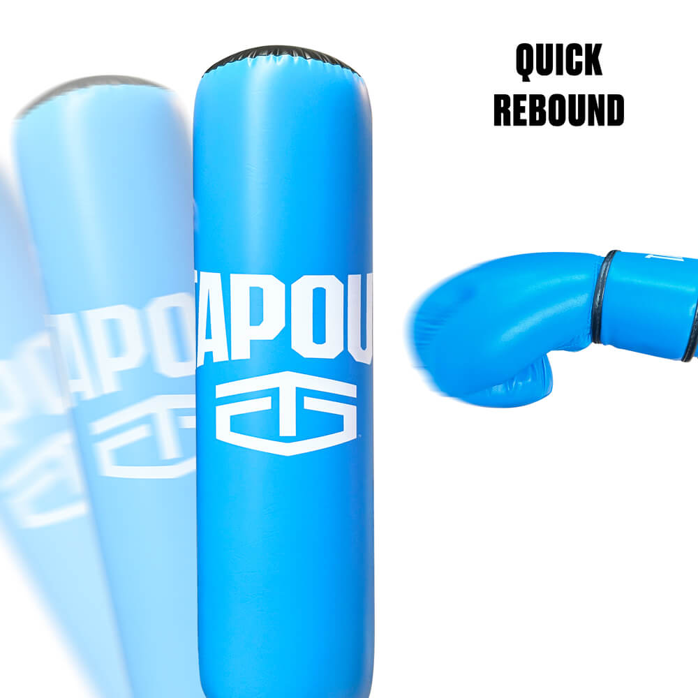 Tapout Blue Kids Boxing Bag Gloves Kit