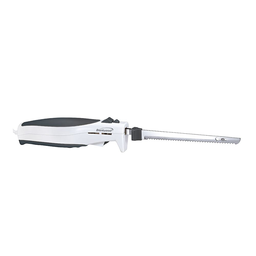 Brentwood TS-1010 7-Inch Electric Carving Knife, White